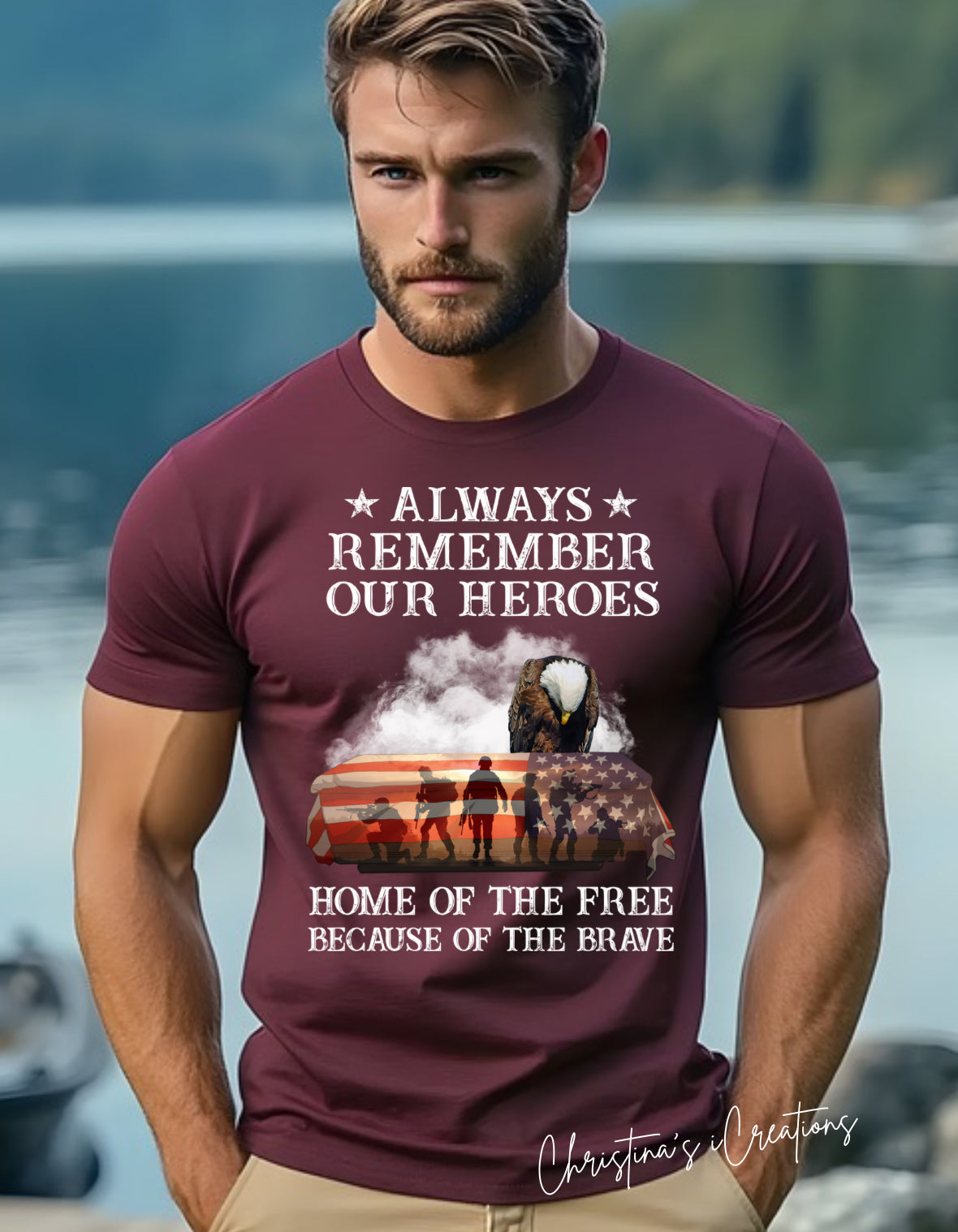 Men’s always remember Hero’s Tee