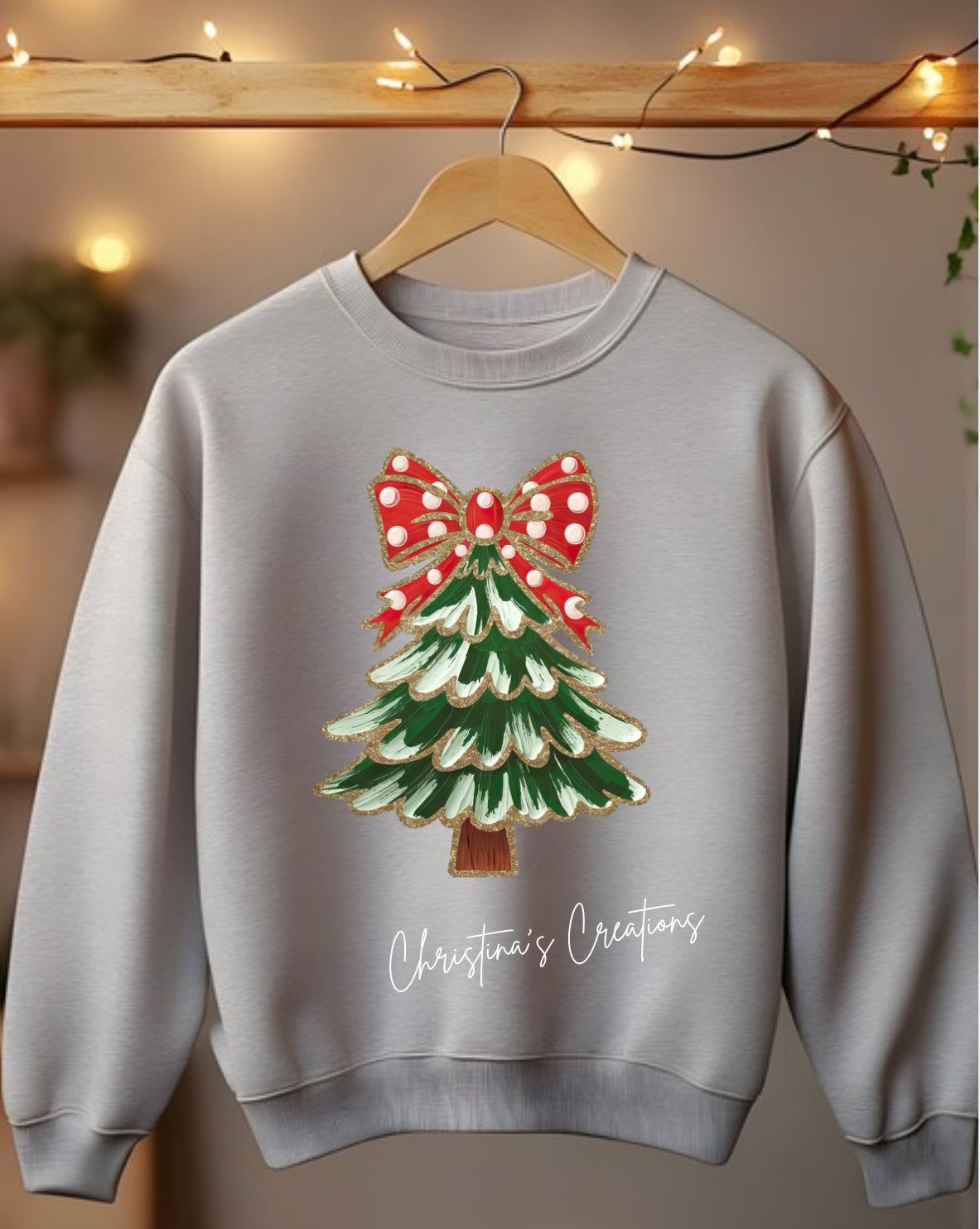 Women’s green tree Sweater