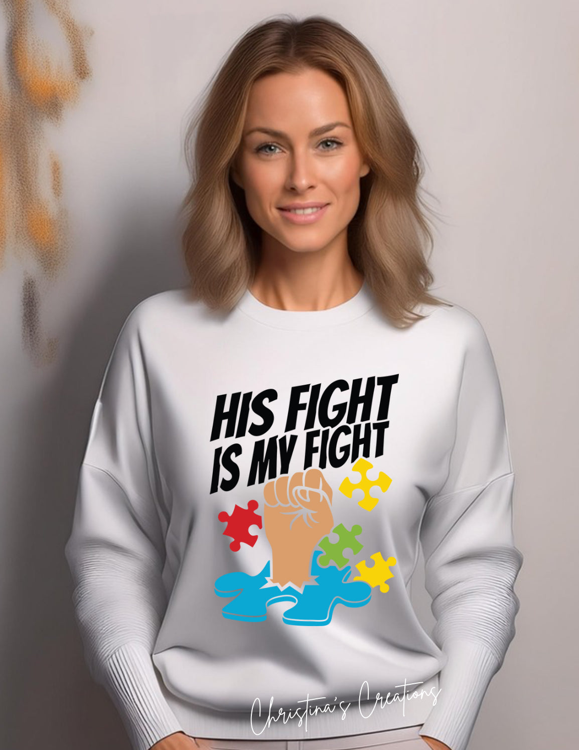 Women’s His Fight Autism Sweater