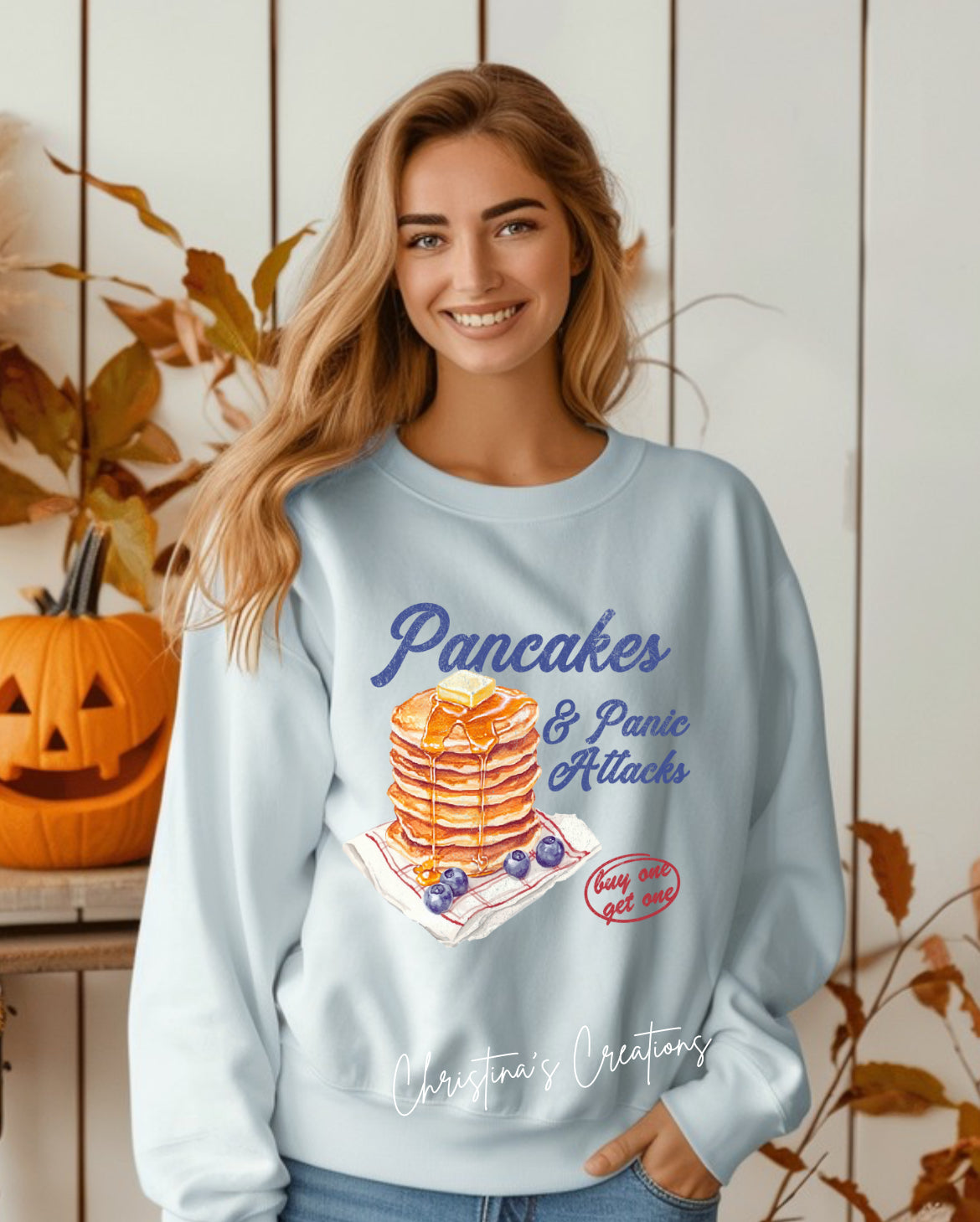 Women’s Pancakes and Panic Attacks Sweater