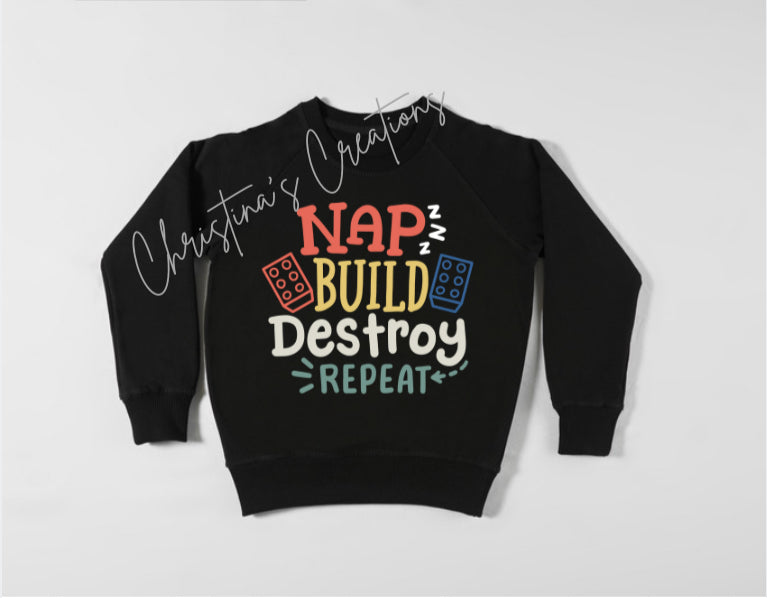 Kids Nap Destroy Sweater