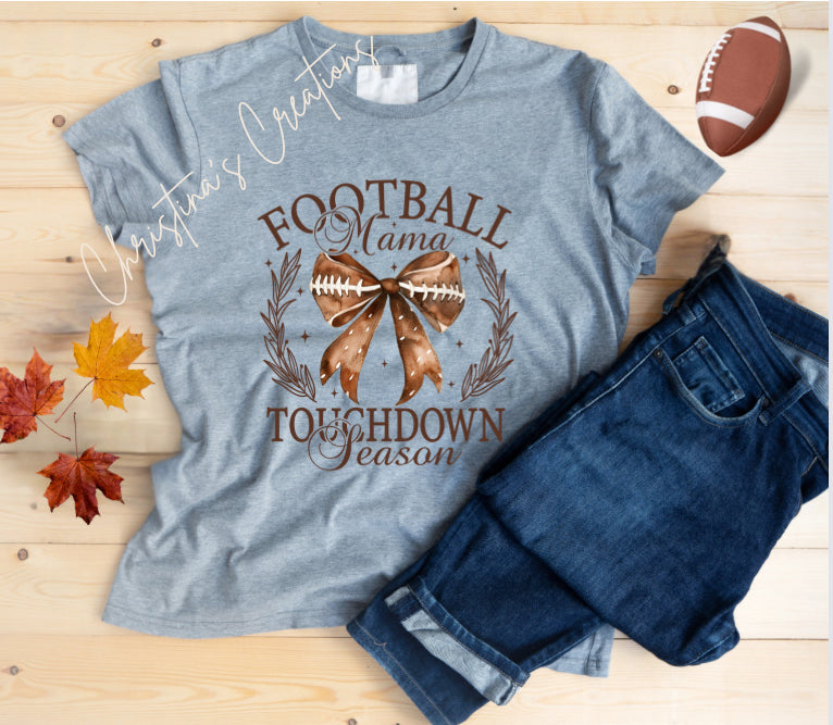 Women’s Football Bow Tee