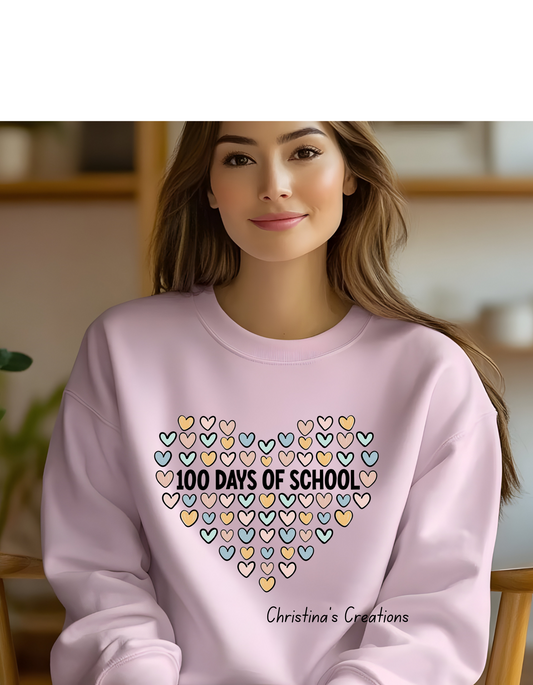 Women's pink heart 100 days