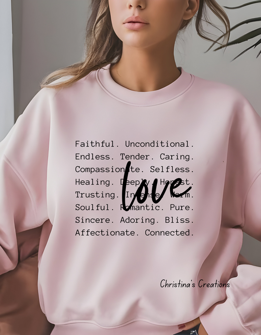 Women's Love Pink Sweater
