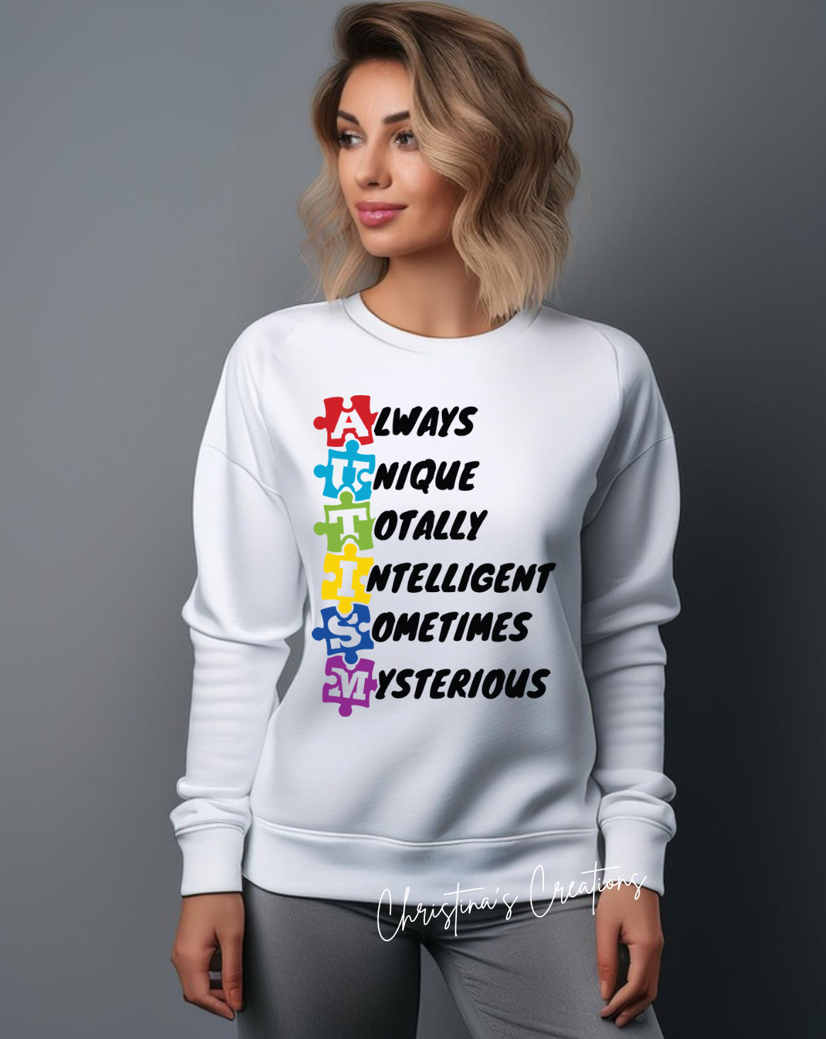 Women’s Autism Words Sweater