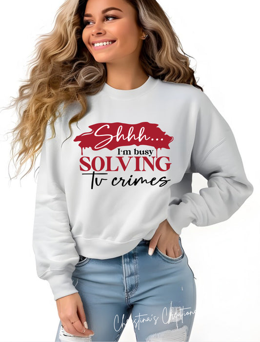 Women’s TV crimes sweater