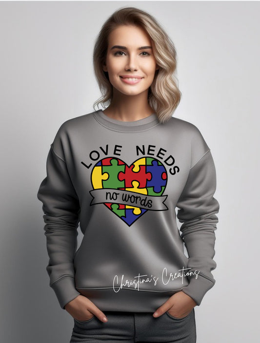 Women’s No Words Autism Sweater