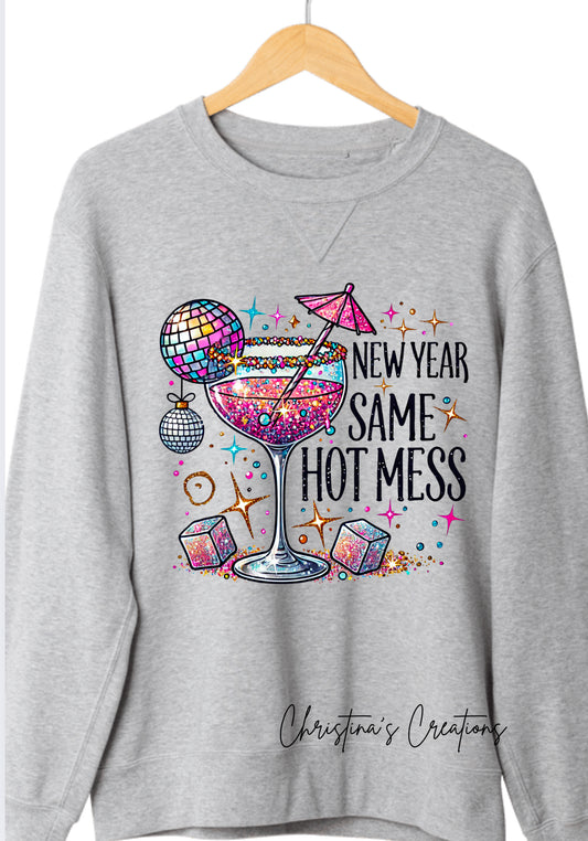 Women’s New year Hot mess sweater