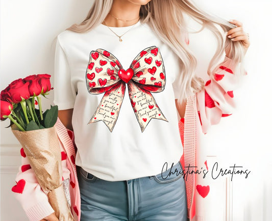 Women’s Heart Bow T-Shirt