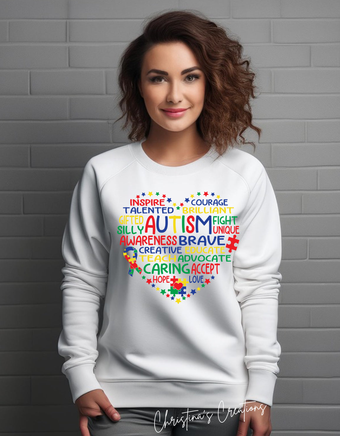 Women’s Heart Autism Sweater